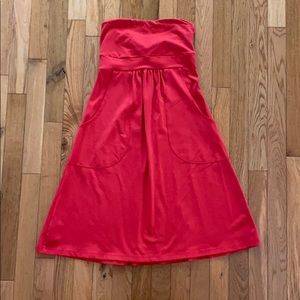 Susana Monaco Coral Strapless Dress